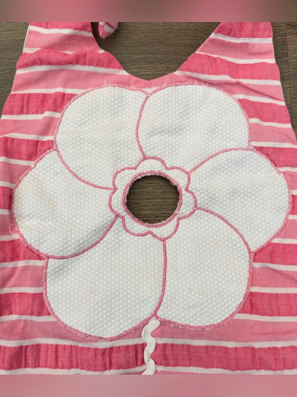Vintage Toddler Pink Striped Halter Romper - Size 18-24 Months